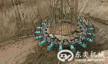 破除600-1500mm直徑實(shí)心灌注樁現(xiàn)場(chǎng) MK180S破