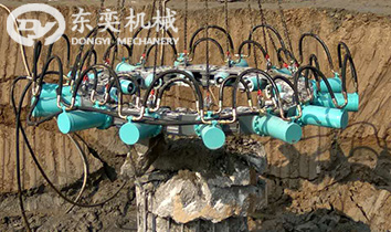 專業(yè)截除預(yù)制水泥樁頭現(xiàn)場(chǎng) BYMK180S截樁機(jī)